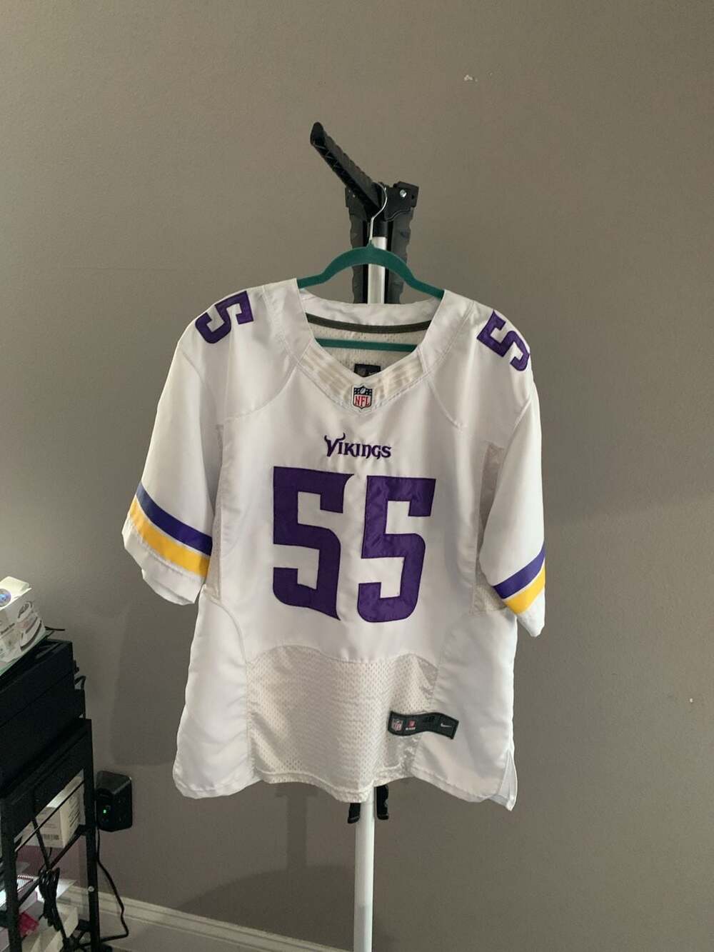 Nike Minnesota Vikings Anthony Barr 55 White On-Field Jersey